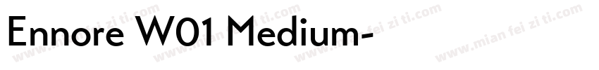 Ennore W01 Medium字体转换
